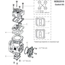 Kit garnituri compresor Knorr Bremse SEB22518