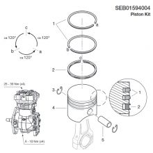 Kit piston compresor Knorr Bremse SEB01594004
