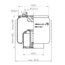 PERNA AER 4884N1P06 MAN TG CU PISTON METAL Vibracoustic V1DF19B1