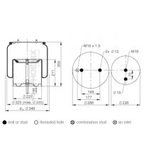 PERNA AER 4913NP02 SCANIA (CU PISTON METAL) Phoenix 1D28H16