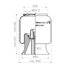 PERNA AER SCHMITZ 4158NP03 CU PISTON PLASTIC Vibracoustic V1DK20B1