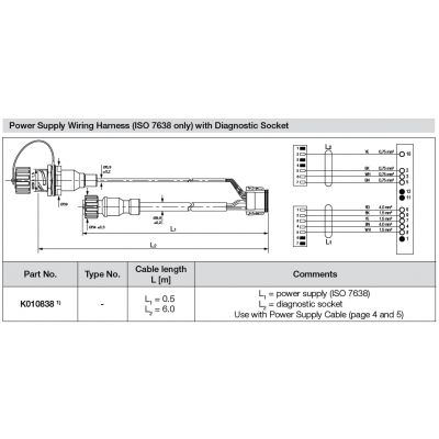 Cablu conector Knorr Bremse K010838N00