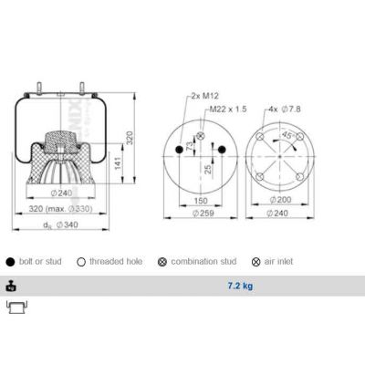 PERNA AER 4022NP03 PISTON METAL Phoenix 1DK22E9