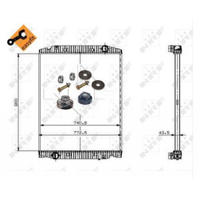 Radiator fara rama IVECO STRALIS NRF 509568