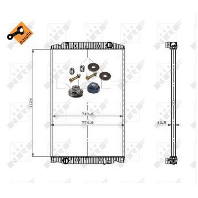 Radiator fara rama IVECO STRALIS NRF 509698