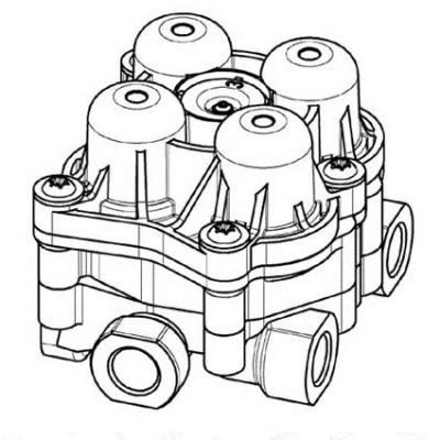 Supapă protectie 4 cai (AE) AE4610 Knorr Bremse II37462