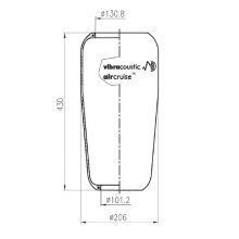 BURDUF PERNA DE AER 882N1 F2000 / EVOBUS Vibracoustic V1F16