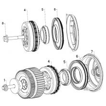 Kit ambreiaj compresor Knorr Bremse K097453K50