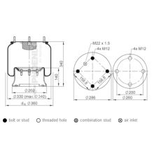 PERNA AER 810MB VIBERTI (CU PISTON METAL) Phoenix 1D28A2