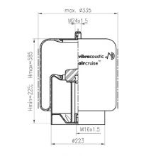 PERNA AER ACTROS 4838NP22 CU PISTON METAL Vibracoustic V1KF252232