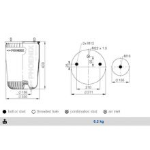 PERNA AER BPW 36K FARA PISTON Phoenix 1DK32K