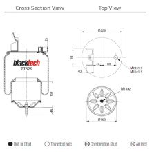 PERNA AER FATA/SPATE VOLVO FH 6607NP01 (piston 200mm) Blacktech RML77529C