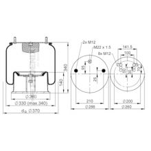 PERNA AER SCHMITZ AXE MERCEDES Vibracoustic V1DK28A13