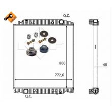 Radiator fara rama IVECO TRAKKER NRF 559567